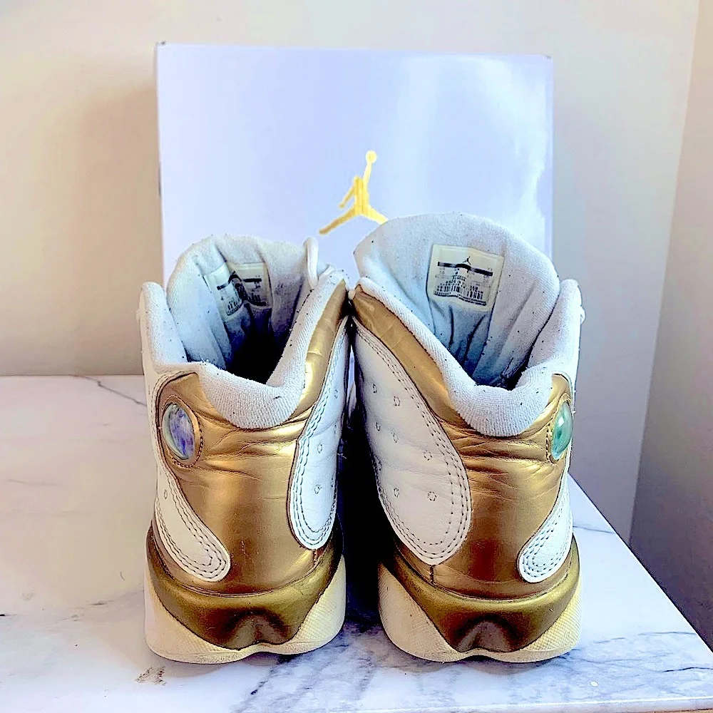 NIKE AIR JORDAN XIII 13 RETRO DEFINING MOMENTS DMP GOLD BRED